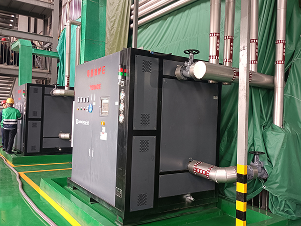 三元前躯体盘式干燥机400KW有机热载体炉「金海岸注册机械」